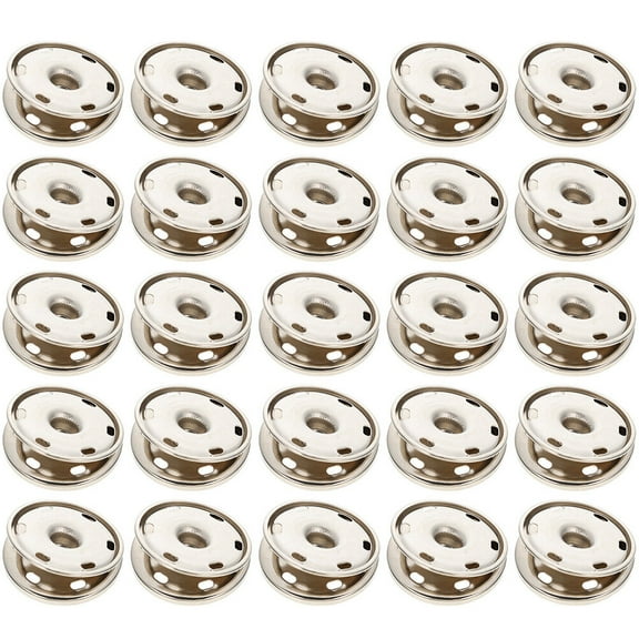 50pcs Sew-on Snap Buttons Alloy Snap Fasteners Clothes Press Studs Buttons