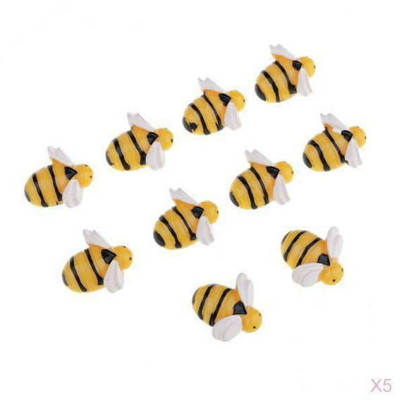50pcs Shape Resin Flatback Dollhouse Miniature Garden Ornaments