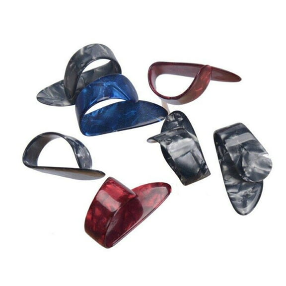 50pcs Shell Thumb Picks Celluloid Plastic Picks Plectrums For Acoustic Guitar