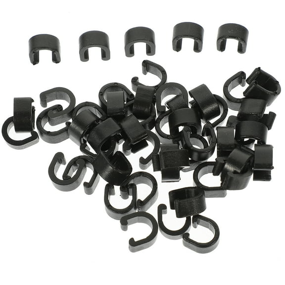 50pcs Shifter Cable Buckle Clip Alloy Housing Clip Guide Brake Cable Clamps for Bike