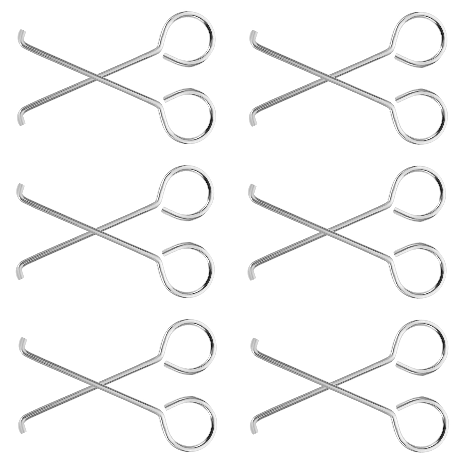 50pcs Shower Drain Hooks Floor Drain Grate Hook Tub Drain Removal Tool Sink Strainer Lifting