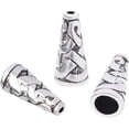 thumbnail image 1 of 50pcs Silver Beads Caps Tibetan Style Cone Caps Metal Beads End Caps, 1 of 7