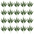 50pcs Simulated Bamboo Leaves Bamboo Branches Fake Branches Household