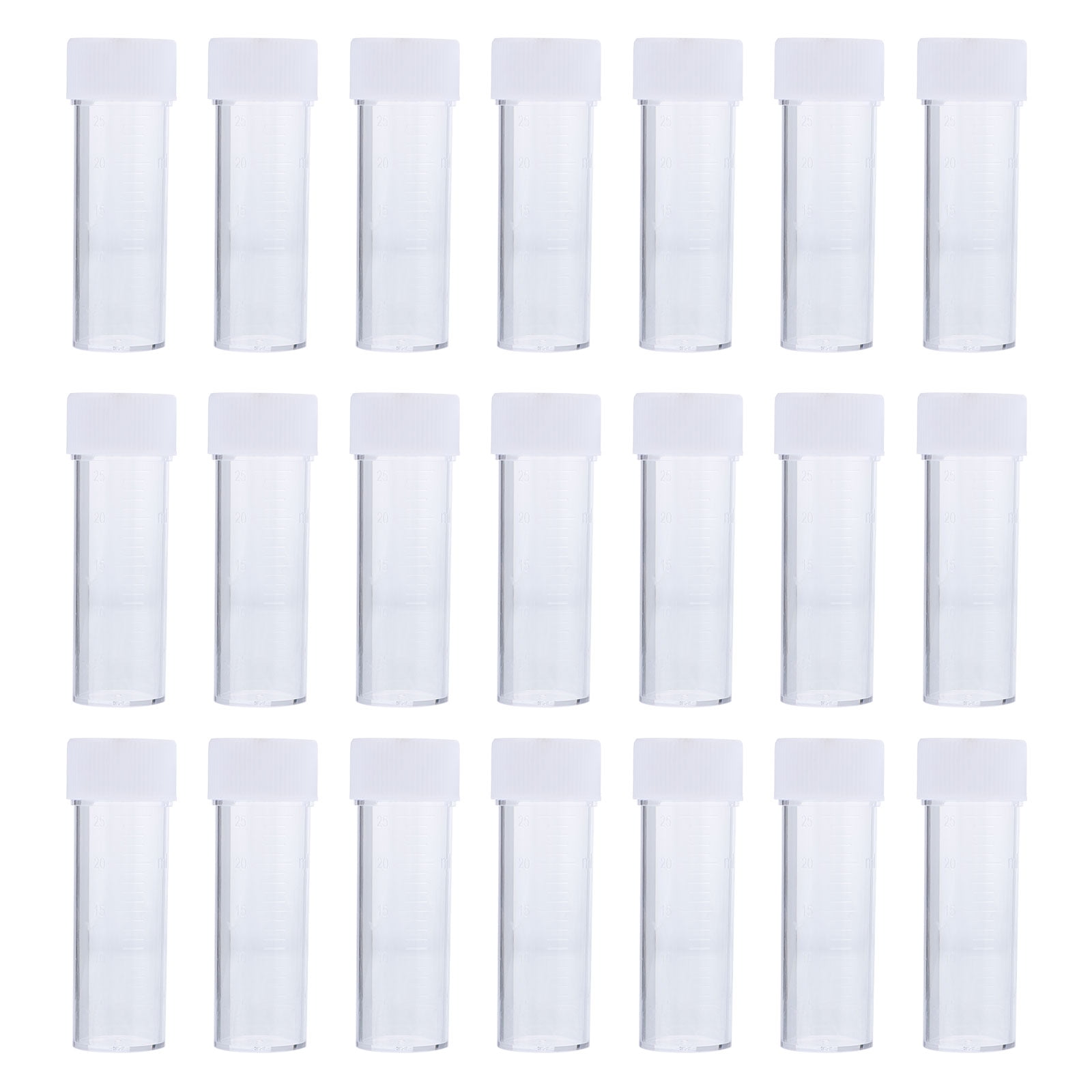 50pcs Sputum Sample Storage Bottle Clear Laboratory Bottle Specimen Bottles