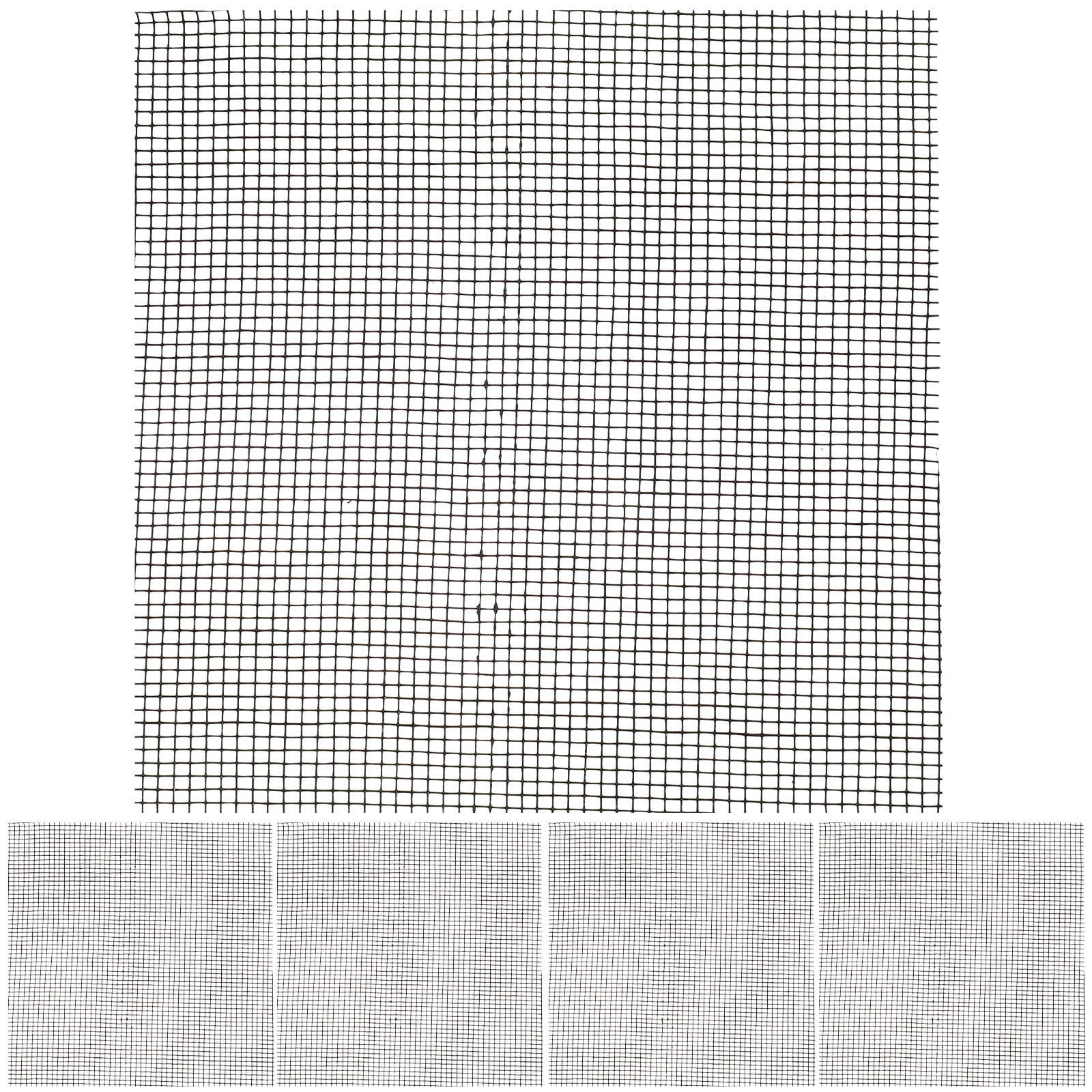 Gogogmee 20 Pcs Flowerpot Mat Potted Plants Pot Bottom Grid Mat Drainage Mesh Hole Screen Round Mesh Pad Discs Plants Breathable Bottom Hole Plastic