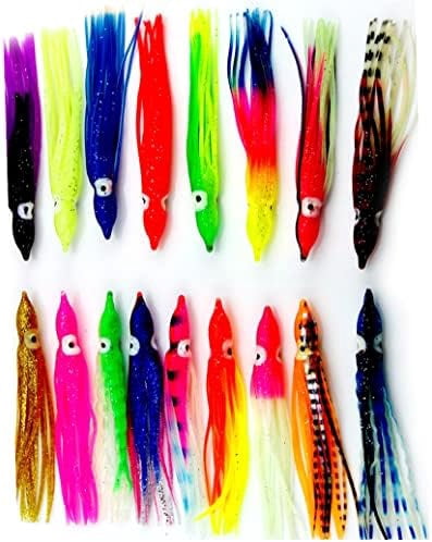 JSM 100pcs 7.5cm Soft Plastic Octopus Fishing Lures For Jigs Mixed Color Luminous Silicone Octopus Skirt Artificial Jigging Bait - 18 - View #12