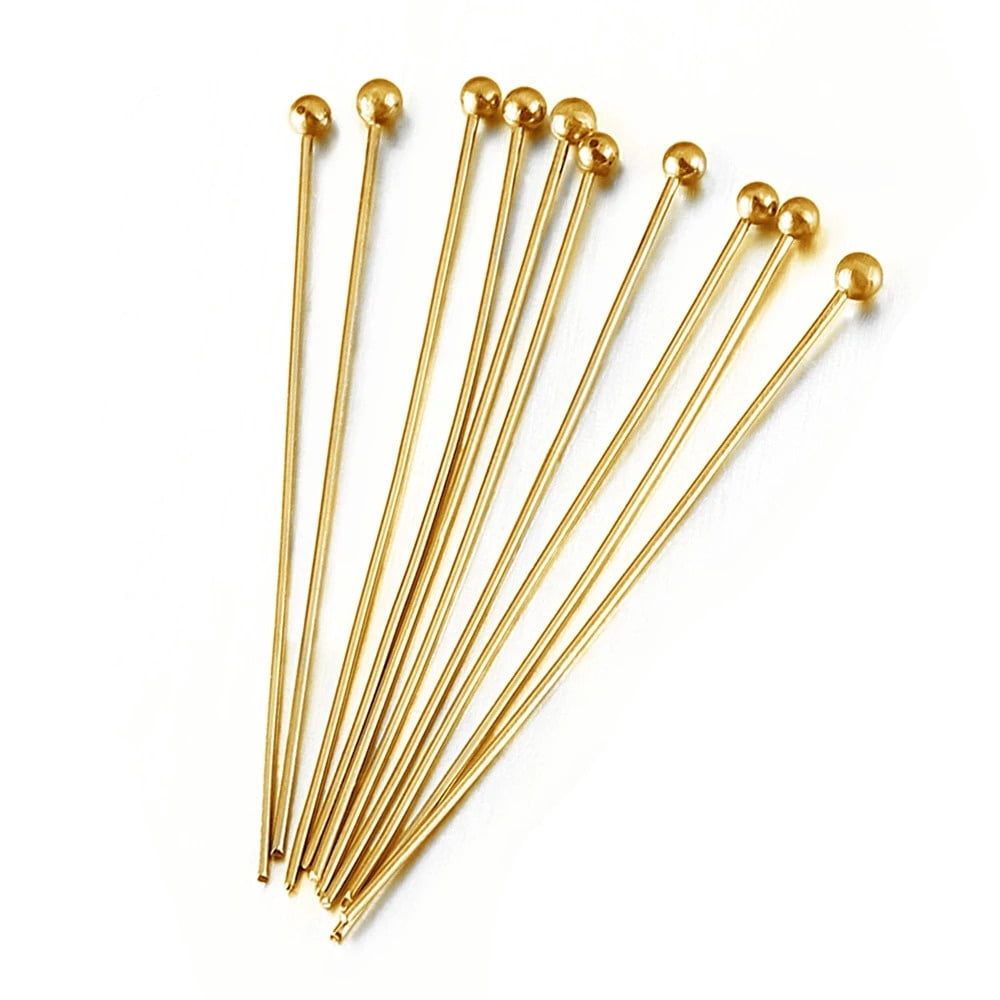 50pcs Stainless Steel Ball Pins for Jewelry Making Supplies - Walmart.com