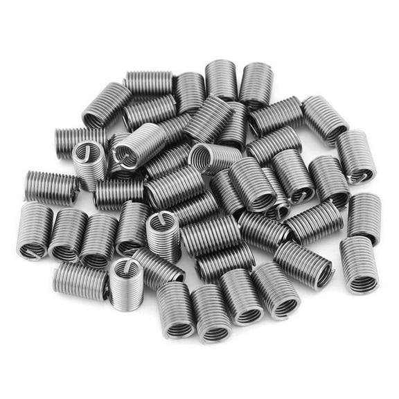 50pcs Stainless Steel Coiled Wire Helical Screw Thread M6 Inserts 1.0 P5 R7C9