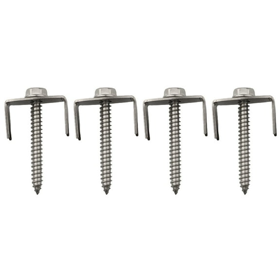 50pcs Stainless Steel Fence Nails,Wire Fencing Staples,U-Shape Fastening Nails Smile Home