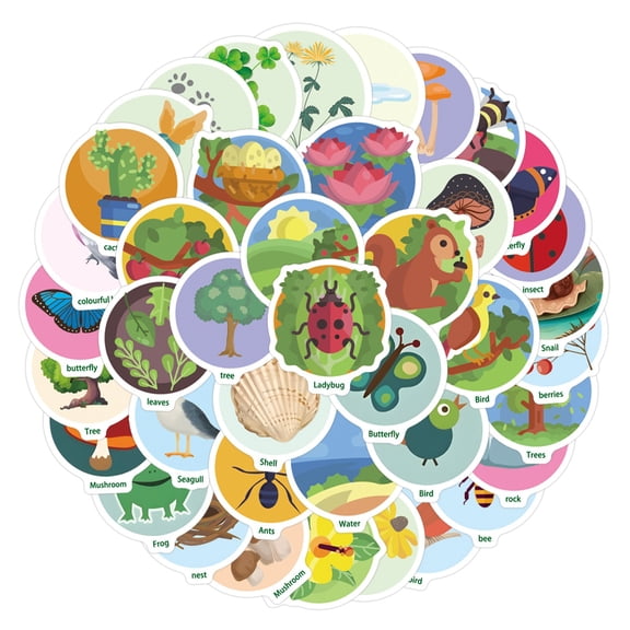 50pcs Suitcase Stickers Waterproof Stickers Scooter Computer Tablet Cartoon Decoration