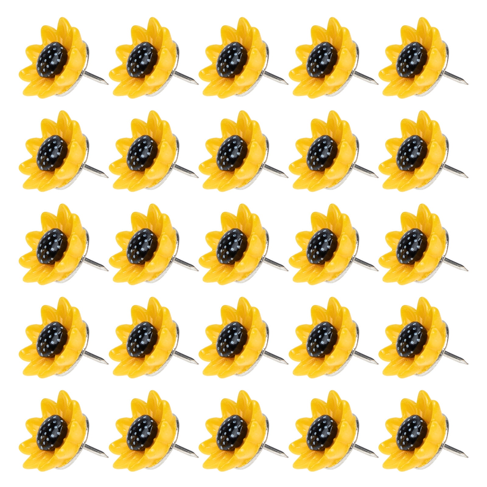 50pcs Sunflower Push Pin Sunflower Thumb Tacks Creative Tacks Flower