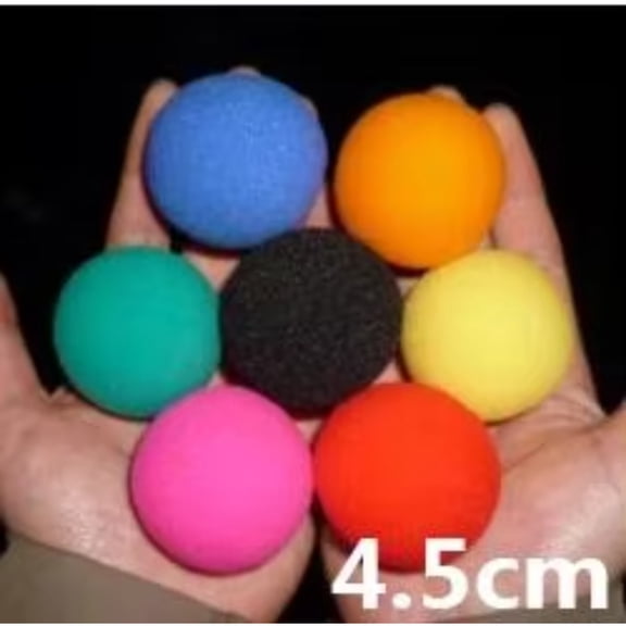 50pcs Super Sponge Ball (3.5/4.5cm Available,Multicolor) Magic Tricks Apearing Magica Stage Illusion Classic Toys Magician Games