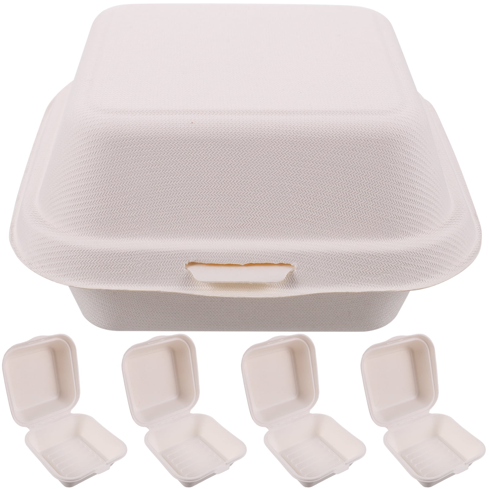 50pcs Takeaway Boxes Burger Packing Boxes Disposable Food Packing