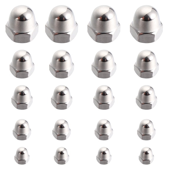 50pcs Thread Diameter Dome Head Nut Stainless Steel Acorn Dome Nuts