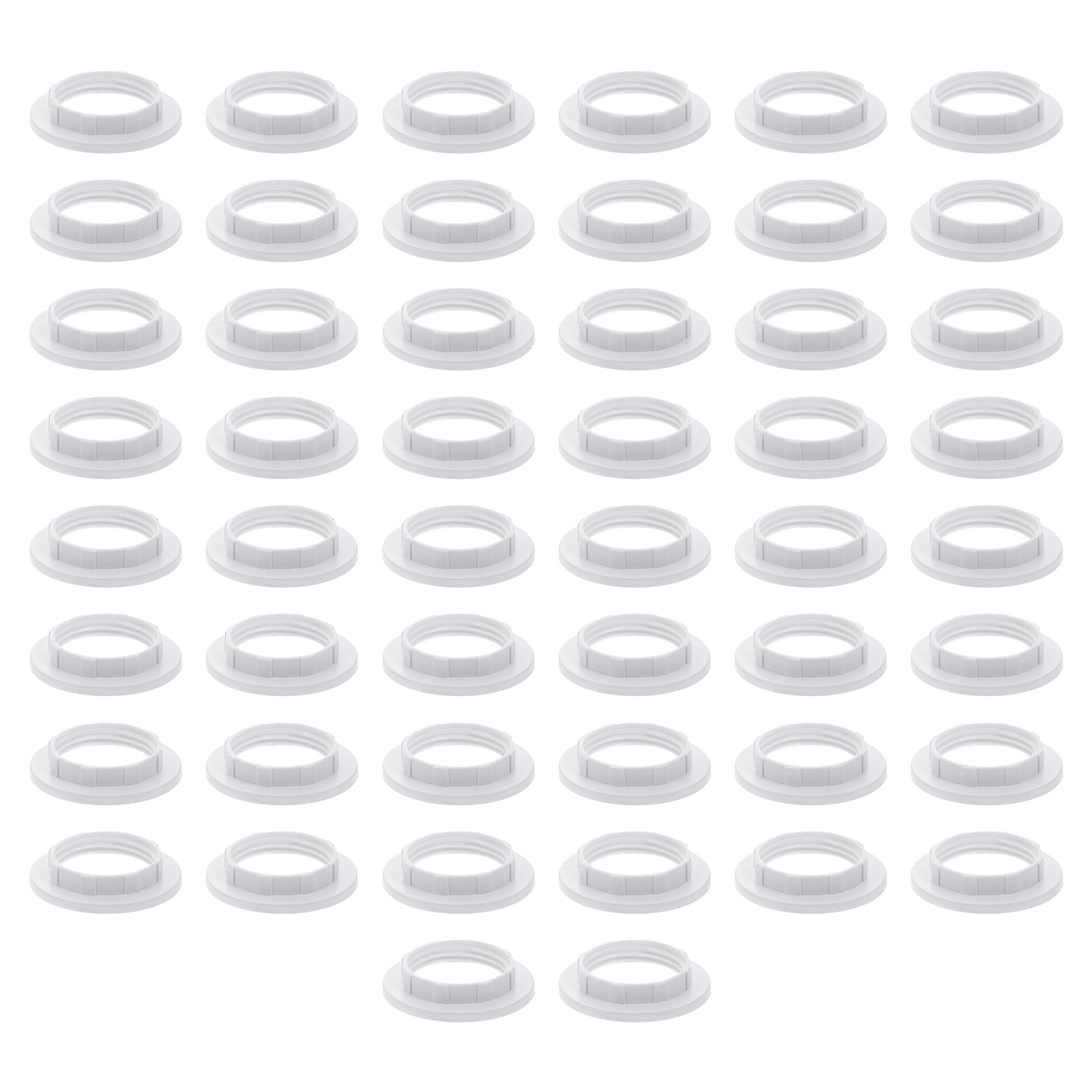 50pcs Threaded Lampshade Ring E14 Lamp Shade Collar Rings Lampshade