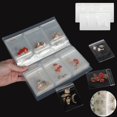 thumbnail image 1 of 50pcs Transparent Jewelry Storage Bags Earring Reclosable Display Organizer Book, 1 of 1