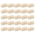 thumbnail image 1 of FENGGUIQU 50Pcs Natural Wood Half Beads Smooth Unfinished Hemisphere for Craft Supplies, 1 of 6