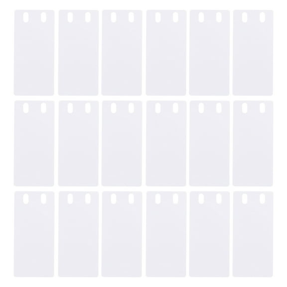 PVC Cable Tags for Easy Identification and Decoration 50pcs White Waterproof Labels for