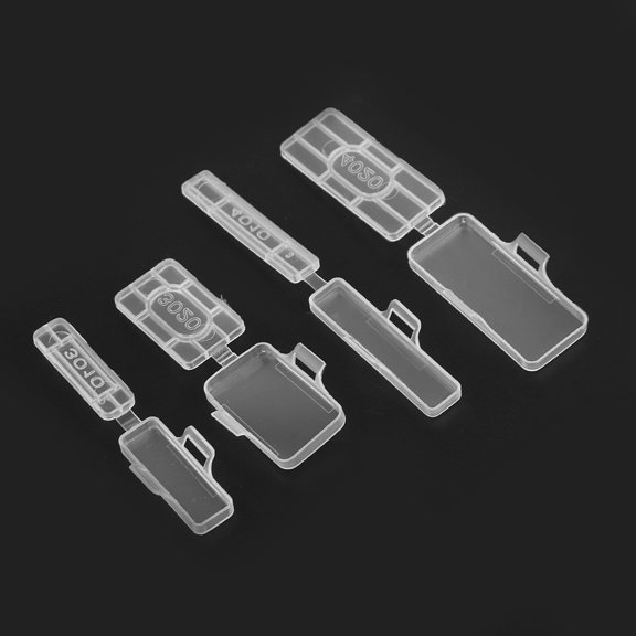 50pcs Waterproof Transparent Cable Sign Cards Label Display Identification Box