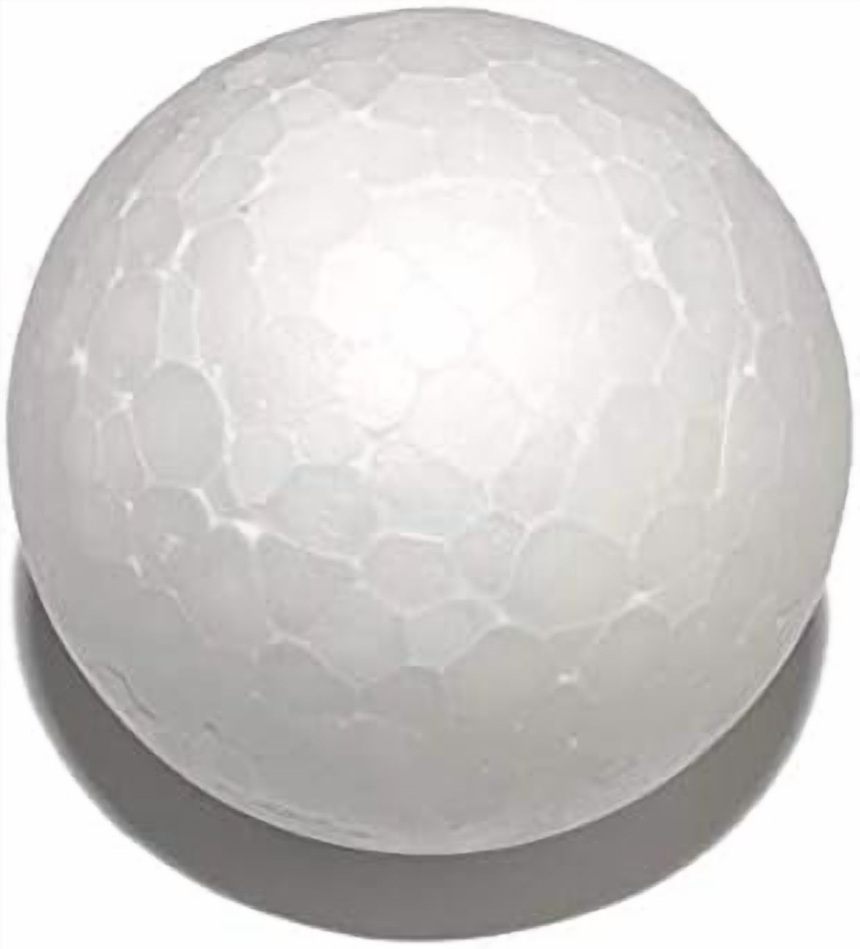 50pcs White Process Foam Polystyrene Spheres 1-1/2" Solid White Foam ...