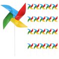 thumbnail image 1 of 50pcs Windmills for the Yard Garden 17 Inch x 11 Inch 4 Leaves, Iridescent, 1 of 6