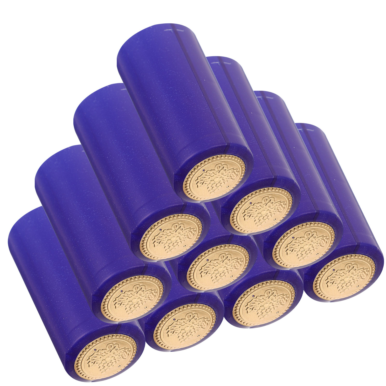 50pcs Wine Shrink Wraps Plastic Heat Shrink Capsules Wine Bottle Caps