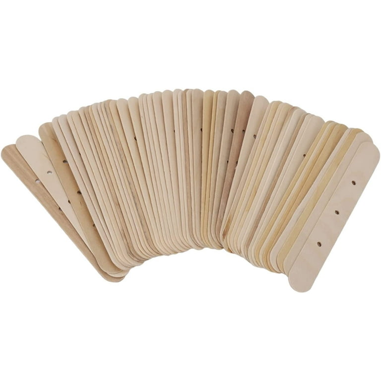 50pcs Wooden Candle Wick Holders, 3 Holes Candle Wicks Centering  Device,Candle Wick Bars, Wick Holders for Candle Making,Wick Clips  Centering Tools
