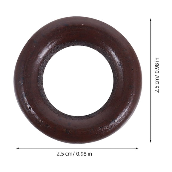 Hytrove Jewelry Making Wood Rings 50Pcs 1In
