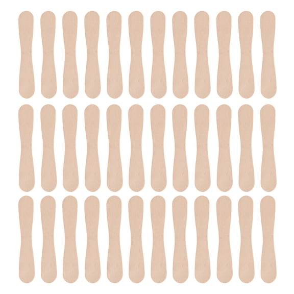 50pcs Wooden Ice Cream Spoons Wood Taster Spoons Paddles Spoon