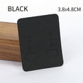 thumbnail image 1 of 50pcs/lot 3.8x4.8cm Solid Kraft Paper for Jewelry Display Packing Black, 1 of 6