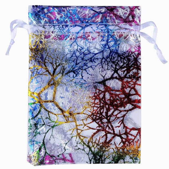 50pcs/lot 7x9cm 9x12cm 10x15cm 13x18cm Colorful Organza Bags Favor Gift Bags Jewelry Packaging Bags Wedding Drawstring Pouches type1 7x9cm