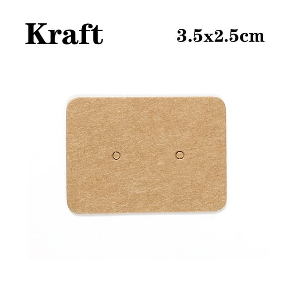 50pcs/lot Earrings Necklaces Square Display Cards for Jewelry Boxed Product Packaging Self-Seal Bags for DIY Jewelry 6x9cm 3.5x2.5 Kraft 50pcs
