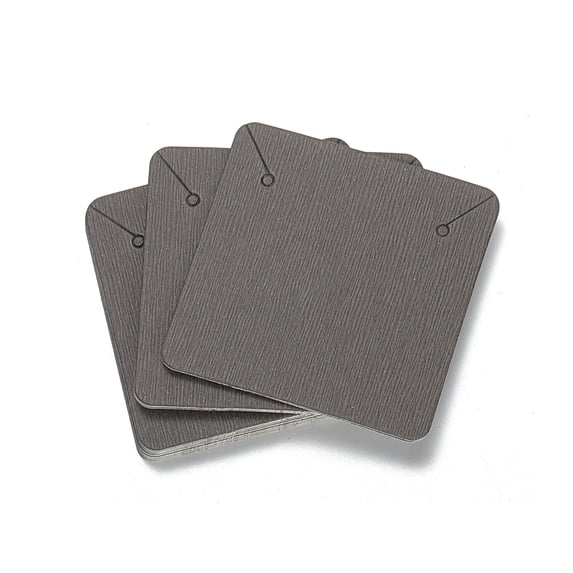 50pcs/lot Kraft Paper Card 5x5cm Necklace Display Card for Jewelry Handmade Packaging Retail Cardboard Holder Card Storage Tags gray 50pcs