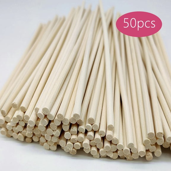 50pcs natural reed and rattan aromatherapy sticks, diffusion stick replacement stick, indoor specific 0.3 * 20cm