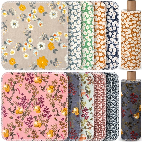 50pcs of Washable Cotton Cloths That Serve As Reusable Paper Towels ...