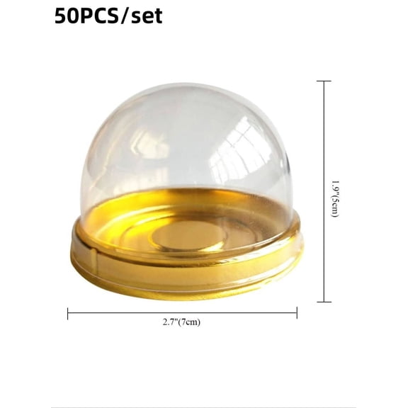 50pcs plastic cake boxes, party supplies gift packaging boxes, used for weddings, birthdays, desserts, baking decorations