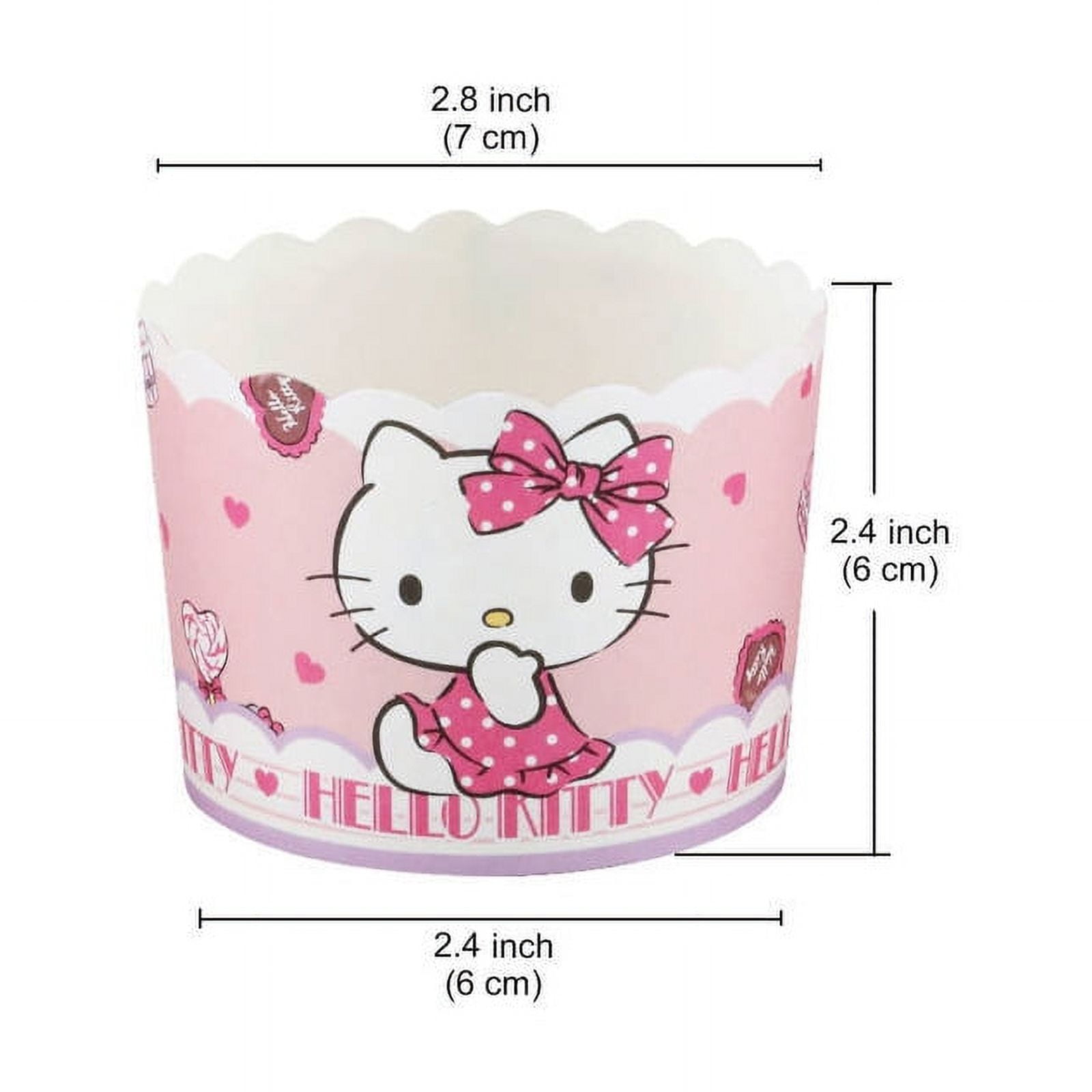 50pcs/set (25 wrappers+25 toppers) Sanrio hello Kitty cupcake packaging ...