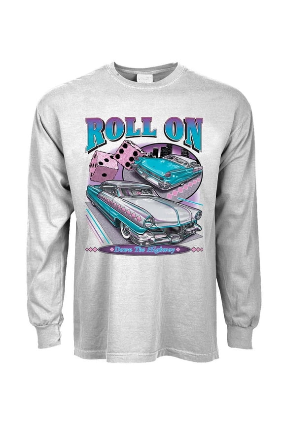 50s 60s Nostalgia Calssic Cars Dad Gifts T-shirt Long Sleeve Mens