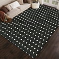 thumbnail image 1 of 50s Diner Black Nostalgic Seamless Retro Styled 50s Diner Area Rug Outdoor Patio Rug Play Mat Modern Floor Carpet Non-Slip Home Decor Living Room 3x4ft, 1 of 6