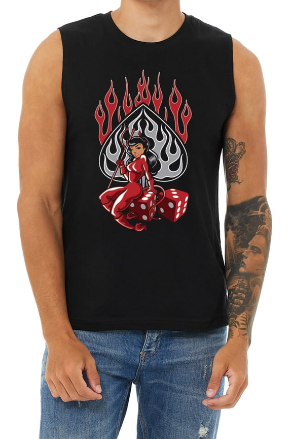 50s Drag Racing Nostalgia Biker Mechanic T-shirt Mens Cut Off Shirts Muscle Shirts Graphic Tees