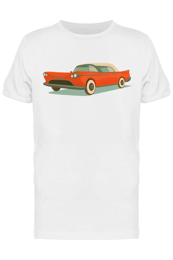 50s Retro Cars T-Shirt Men -Image by Shutterstock, Male Medium