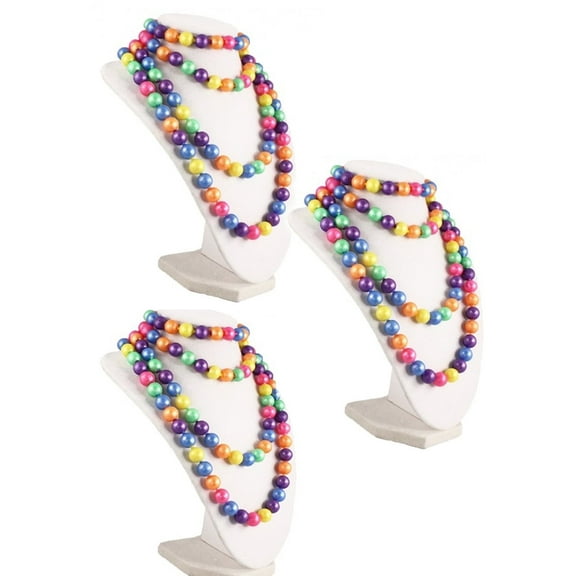 50s Retro Pop Beads Variety Fun Pack - 3 Bags of Rainbow Pop Beads