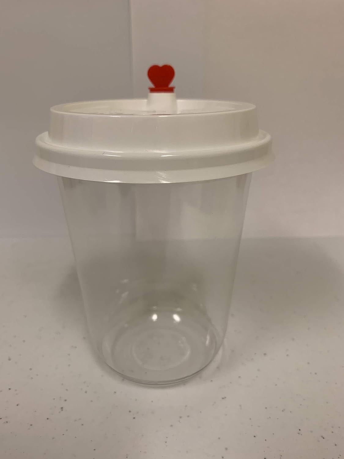 50sets 16oz. Plastic Ultra Clear Round bottom Cups with hard white lids ...