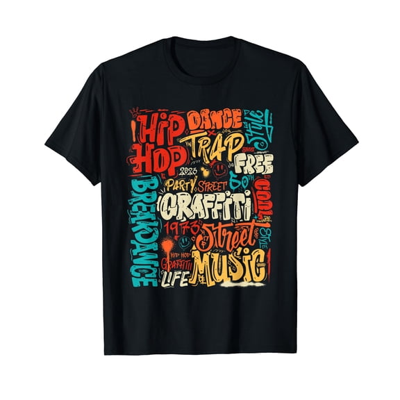 50tH Anniversary Of Hip hop Graffiti Cassette Vintage Retro T-Shirt