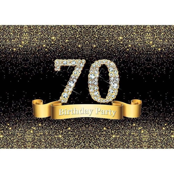 50th 40 30 25 18 Happy Birthday Party Banner Photo Background Props Gold Polka Dot Shine Poster Photography Backdrops Photocall
