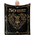 50th Anniversary Blanket Gifts, Best Gift for 50th Wedding Anniversary