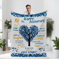 thumbnail image 1 of 50th Anniversary Blanket Gifts for Him,50th Wedding Anniversary Romantic Gifts for Couple/Parents,50 year Anniversary Blanket for Him,Best 50th Anniversary Blanket for Husband (50th Anniversary), 1 of 5