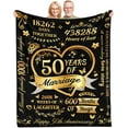 50th Anniversary Blanket Gifts Wedding Anniversary Blanket Gifts