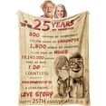 thumbnail image 1 of 50th Anniversary Golden Gift - Cozy 60" × 50" Blanket for Celebrating 50 Years of Marriage - Ideal for Husband - Wife - Parents - Grandparents - Meaningful Keepsake for Wedding Anniversary, 1 of 5
