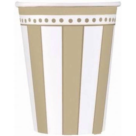 50th Anniversary 'Golden Wishes' 9oz Paper Cups (8ct)